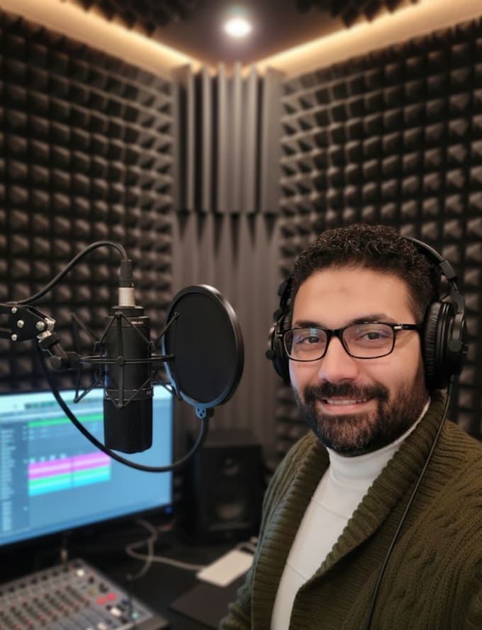 record a clear professional arabic voice over