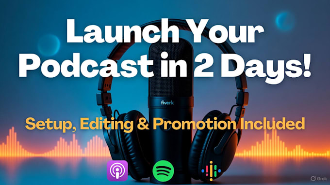 set up and launch your podcast with hosting RSS feed and cover art