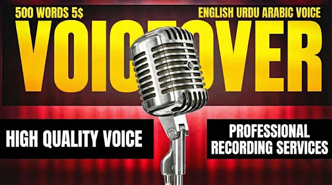 record a clear and natural voice over
