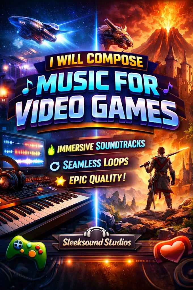 create custom soundtrack music for video games