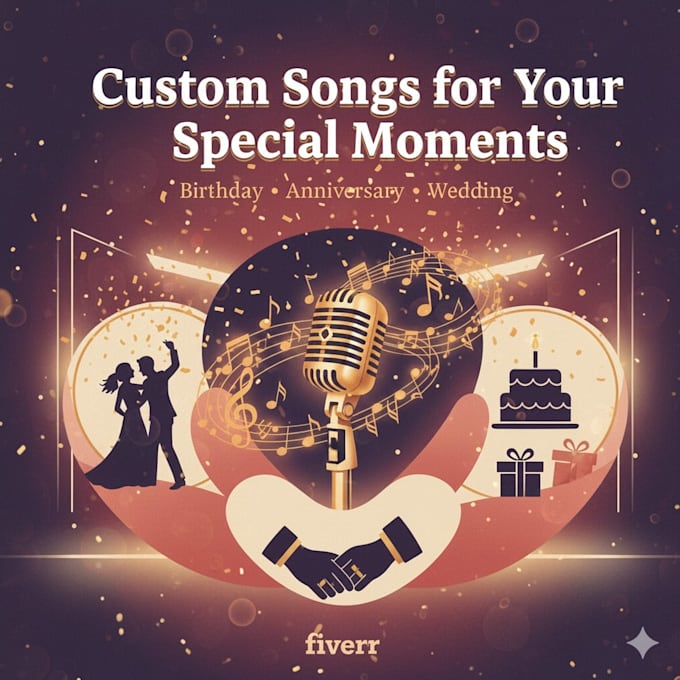 create a custom birthday, wedding, or anniversary song
