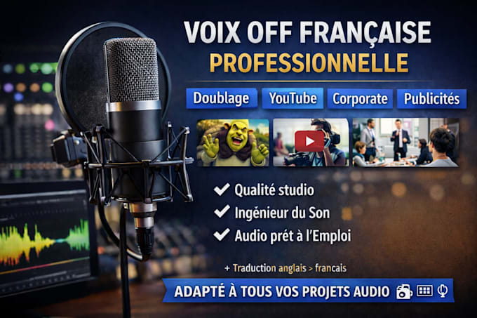 record a high quality french voice over with pro audio editing