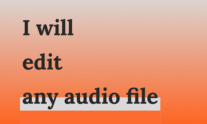do any pro audio editing