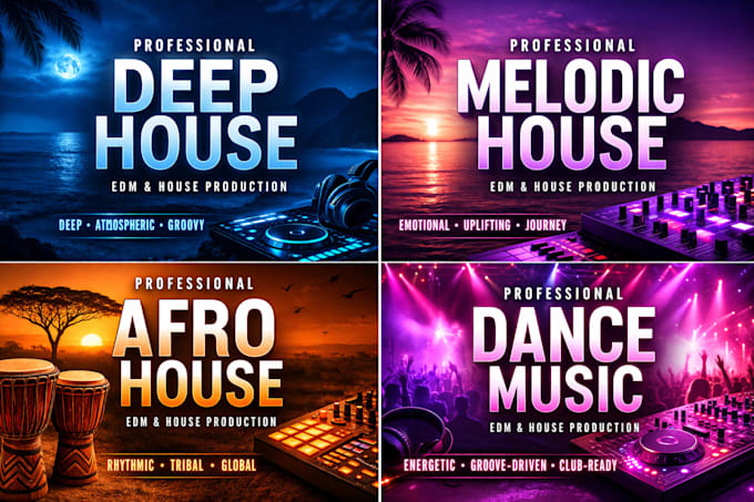 produce deep,melodic,afro house track for you