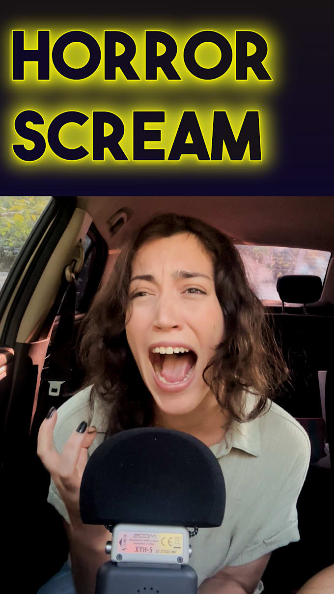 create immersive scream and foley voice performance