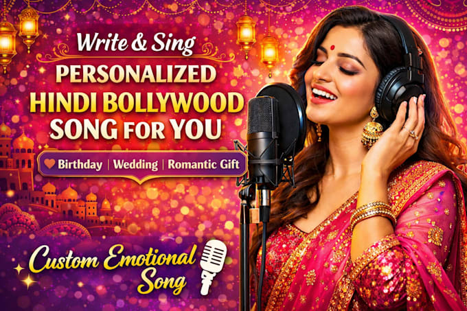 write and sing a personalized hindi bollywood song for you