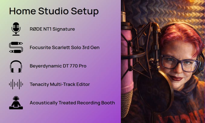 record professional voice acting for games