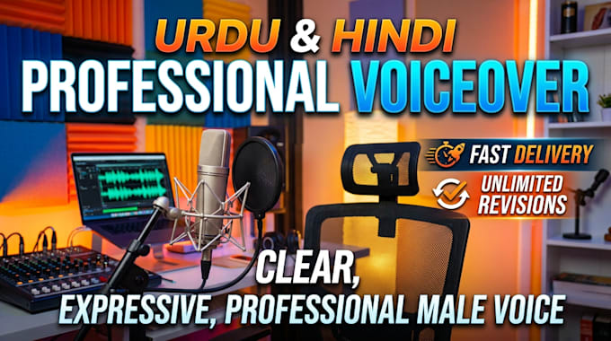 provide urdu hindi voiceover with quick delivery