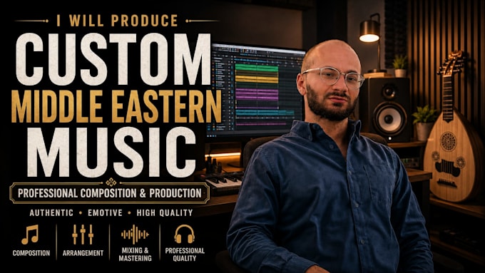 compose authentic arabic middle eastern music for film, ads, games or youtube