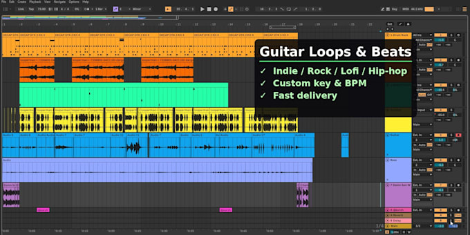record a custom guitar loop or beat for your project
