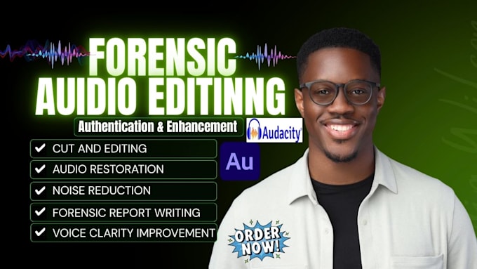do forensic audio cleanup, detect background voice, and enhance any audio