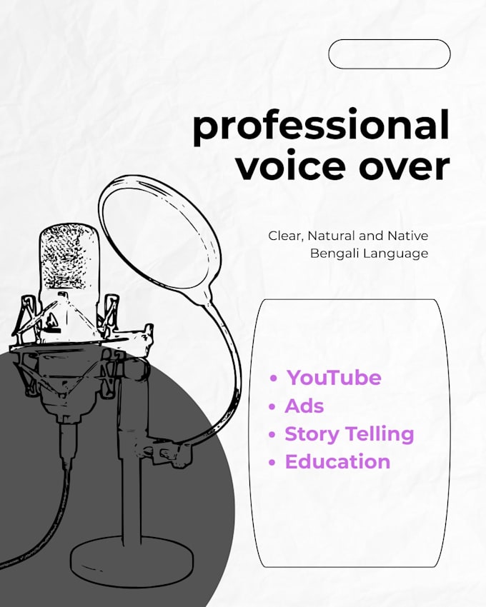 provide clear and natural voice over