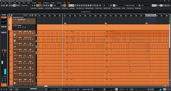 edit and time align your live drums and other instruments