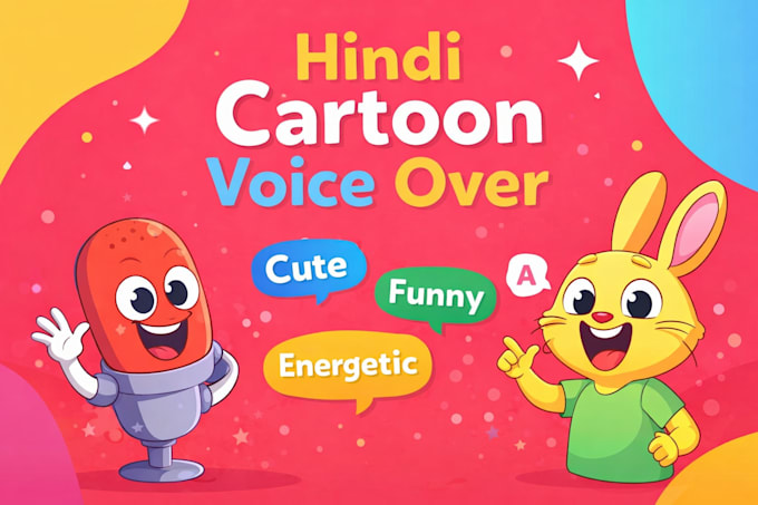 do cartoon character voice over in hindi