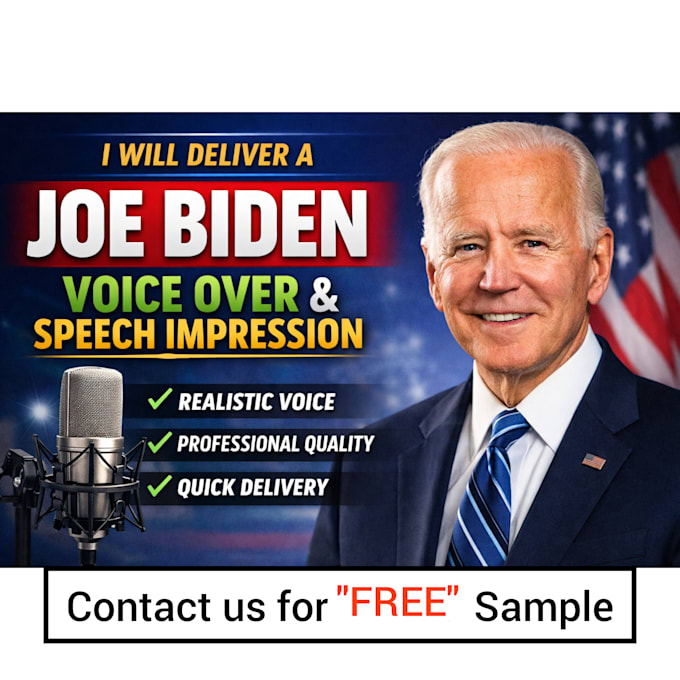 deliver a joe biden voice over and speech impression