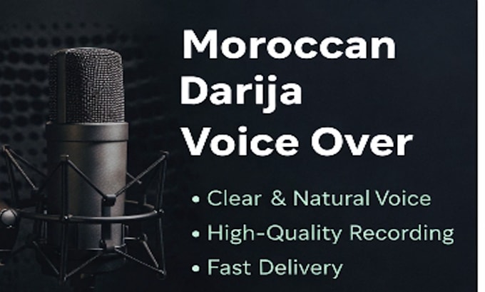 record a moroccan darija voice