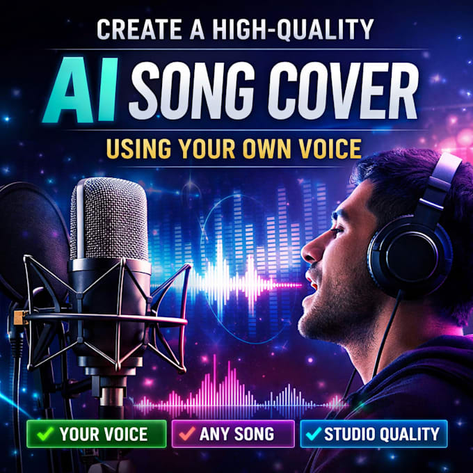 create a artificial song cover using your own voice