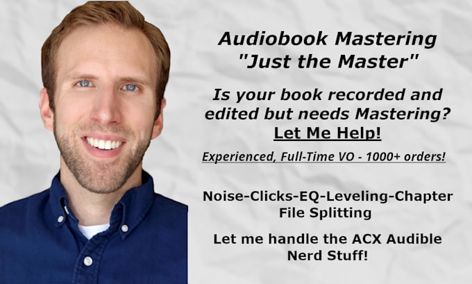 master your audiobook to acx audible or other standards