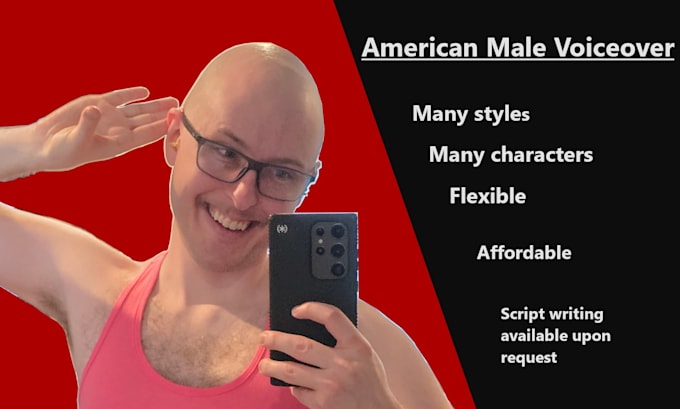 record an american male voiceover