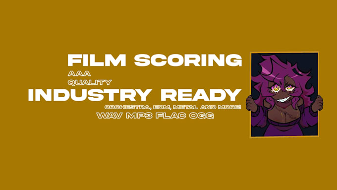 compose film, animation and game soundtrack for you