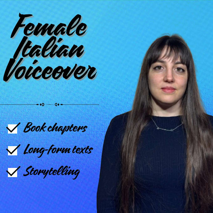narrate italian book chapters and long texts