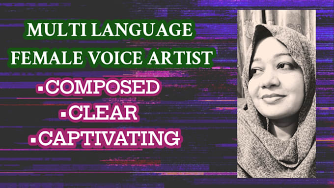 do professional multilingual voiceover for you