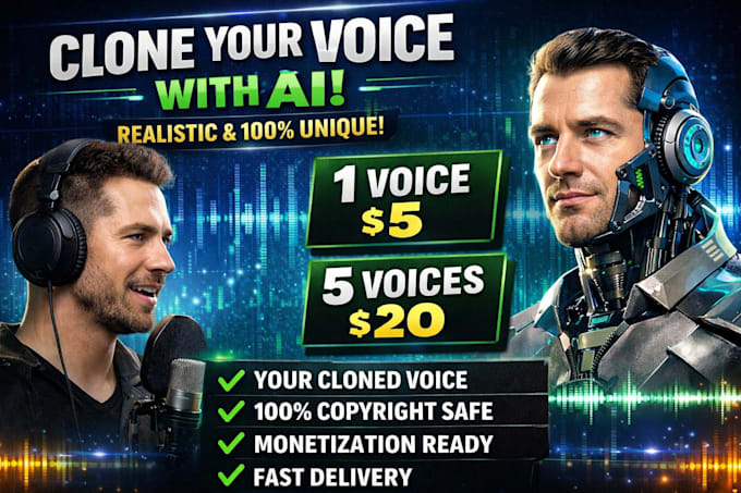 professionally clone your voice and create ai voice over
