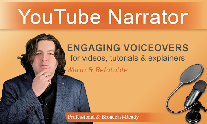 record a warm and engaging youtube narration voice over