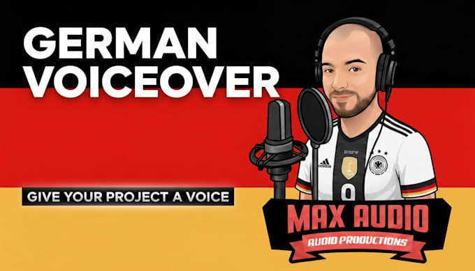 deliver a studio quality native german voice over in 24h