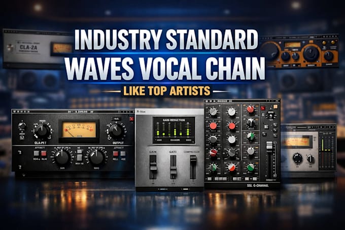 create industry standard waves vocal chain like your favorite artist