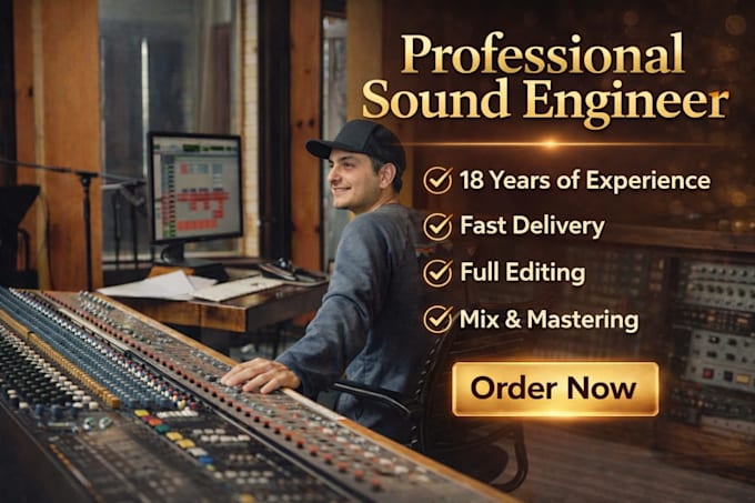 deeply edit, clean, fix, mixing and mastering