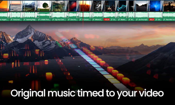 create original music timed to your promo video or presentation