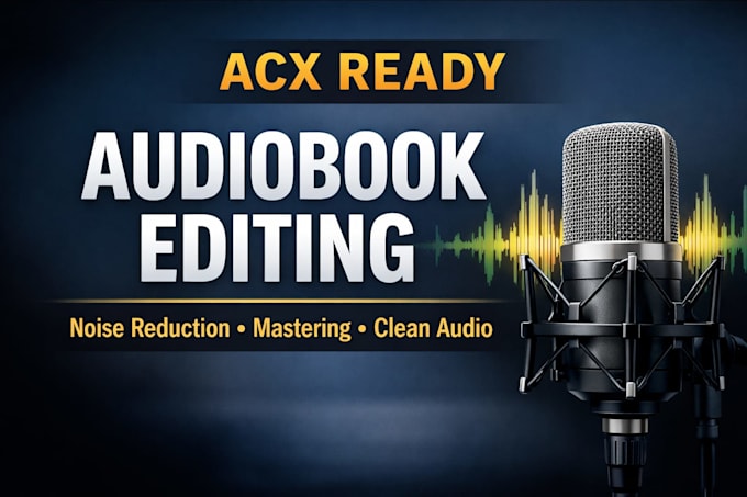 master and edit your audiobook to acx standards