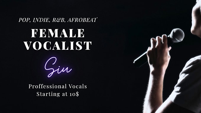 be your female singer or female vocalist