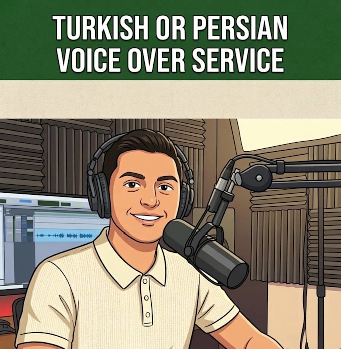 record a natural turkish or persian voice over