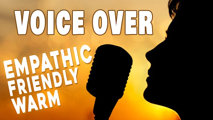 deliver calming friendly emotional male narration voice over