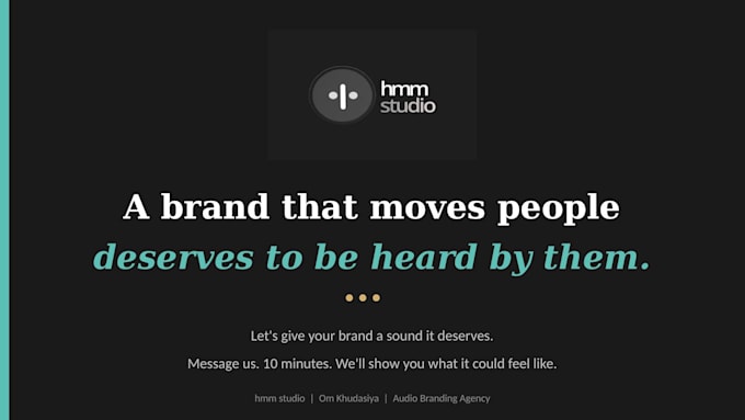 create catchy logo sound for your brand