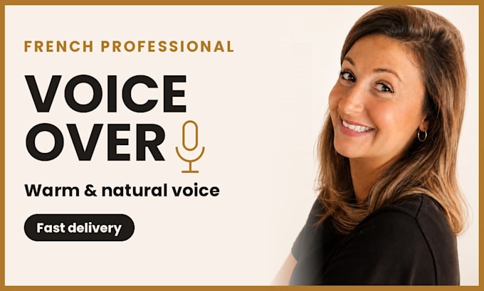 record a professional french voice over for your project