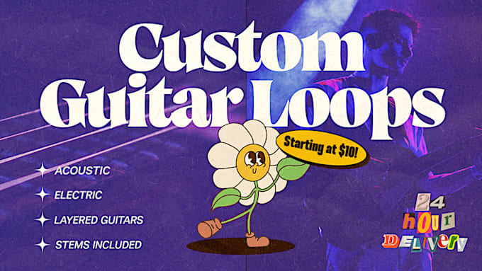 create custom guitar loops for trap and hip hop producers