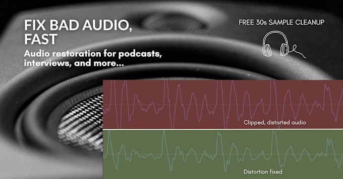 professionally restore, clean, and repair your audio