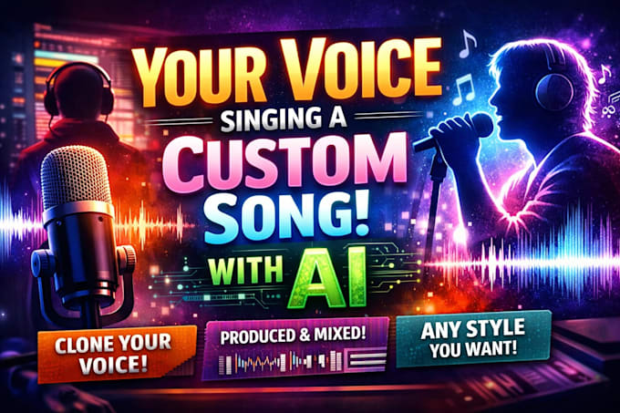 create a custom song with your own ai voice singing it