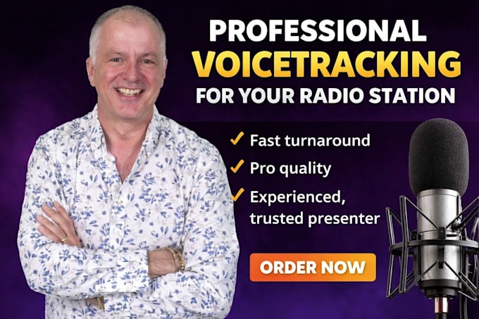 record professional voicetracks for your radio station