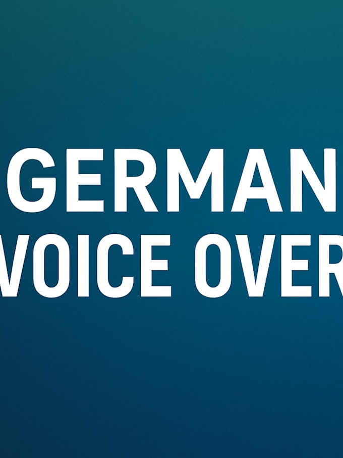 record a professional german voice over