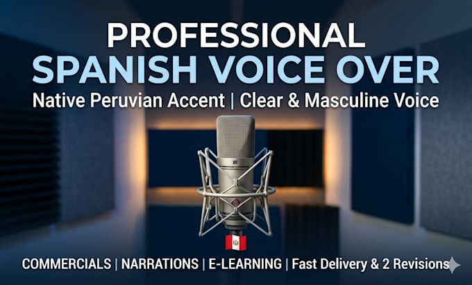 do a professional spanish voice over