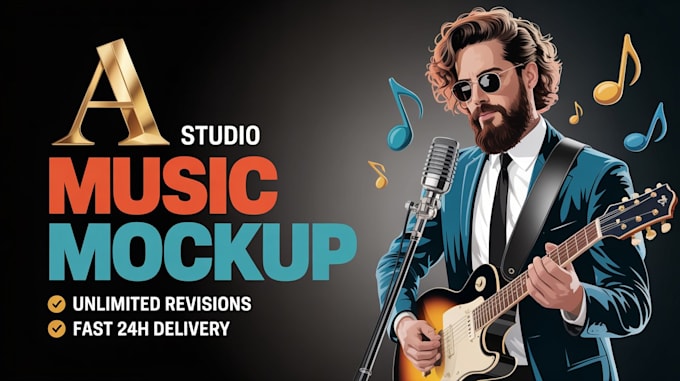 create a professional ai music mockup and custom soundtrack