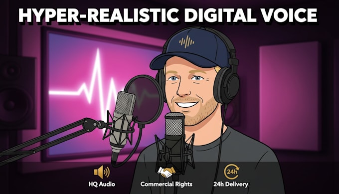 produce a hyper realistic digital voice over for your project