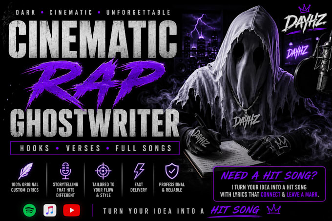 create dark cinematic rap hooks that makes your song unforgettable