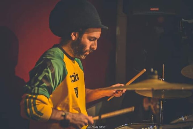 record a professional reggae session drummer for your song in a real studio