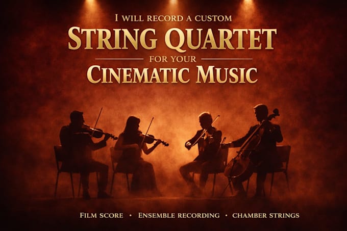 record custom cinematic strings and a full string quartet