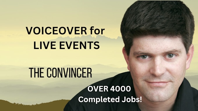do voiceover for your live audience event
